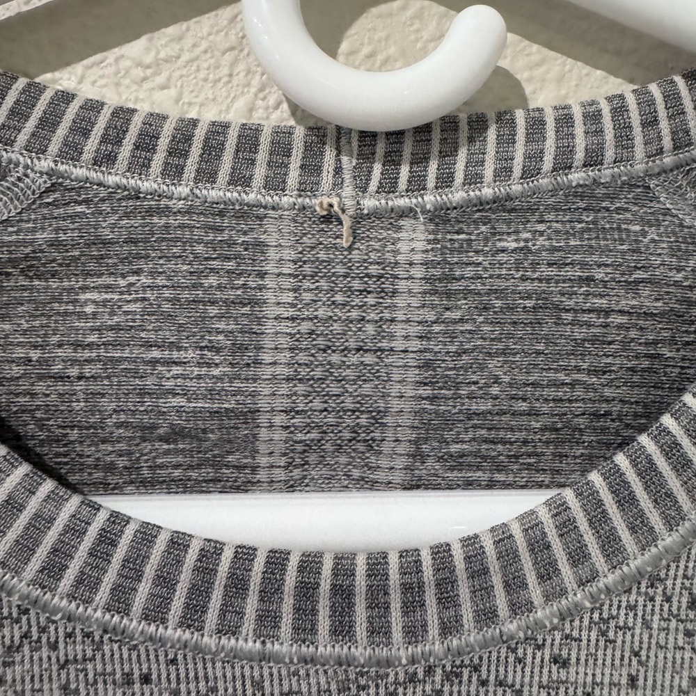 Lululemon Swiftly Tech Gray Ombré Women's Long Sleeve Top - Picture 5 of 5
